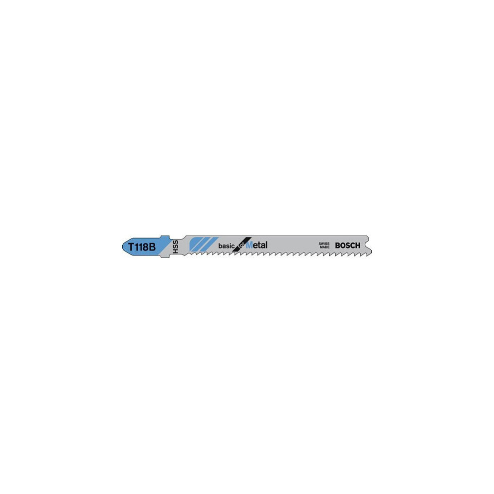 Bosch T118B Metal Cutting Jigsaw Blades Pack of 5