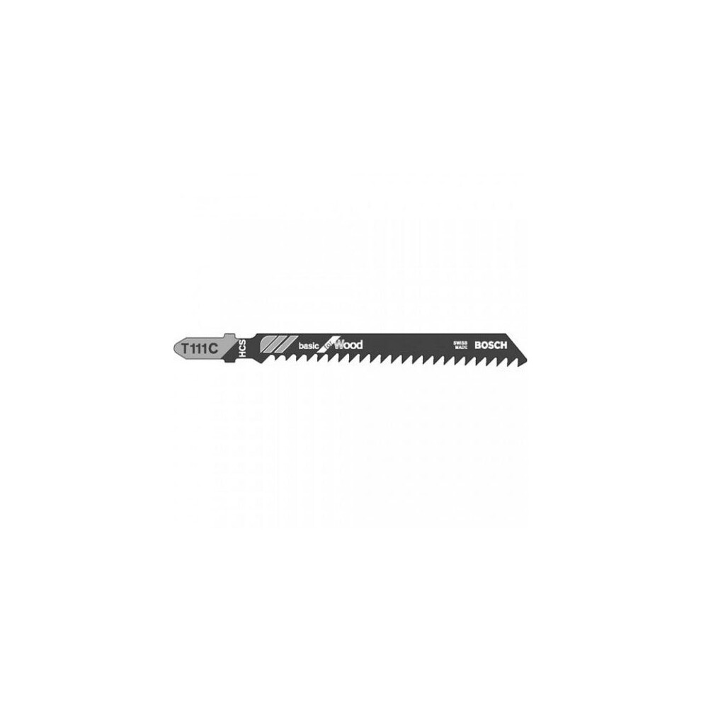 Bosch T111C Wood Cutting Jigsaw Blades Pack of 5