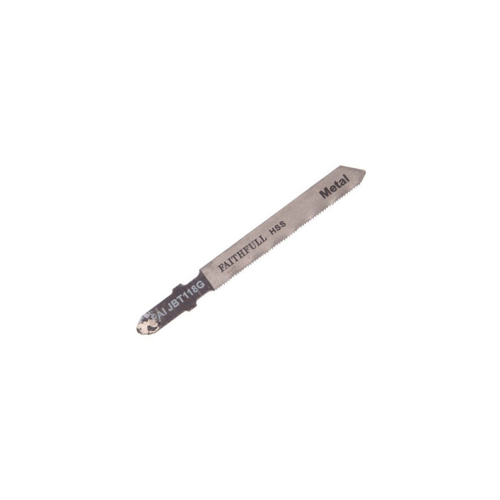 Faithfull Faijbt118g Jigsaw Blades (Pack Of 5) Metal T118g