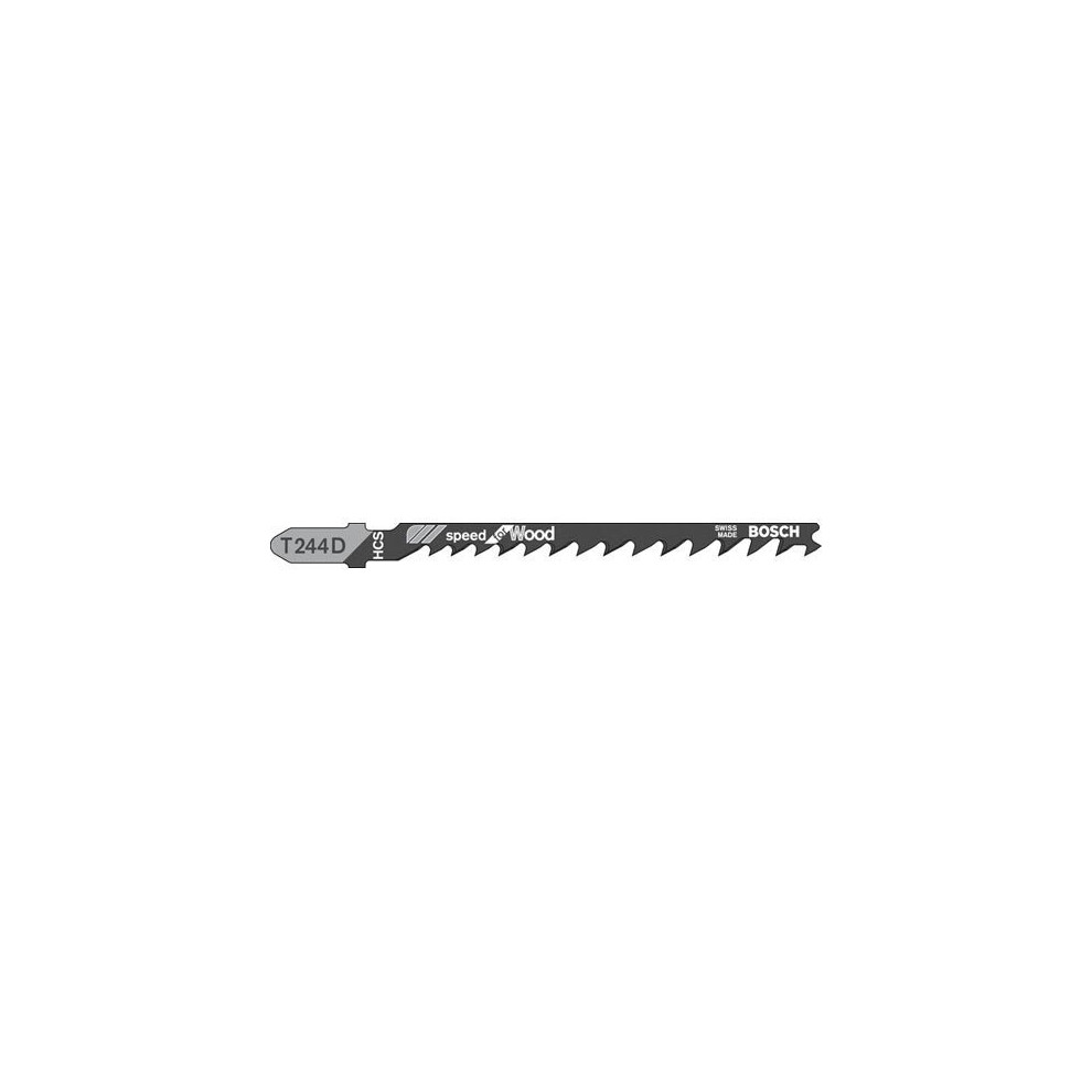 Bosch T244D Wood Cutting Jigsaw Blades Pack of 5