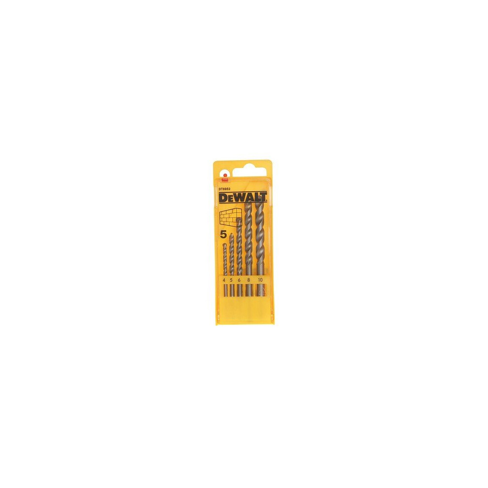 DeWalt DT6952-QZ Masonry Drill Set of 5 4.0mm - 10.0mm