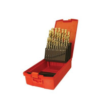 Dormer A095201 Set 201 A002 HSS TiN Coated Jobber Drill Set of 19 1.0-10.0 x 0.5mm