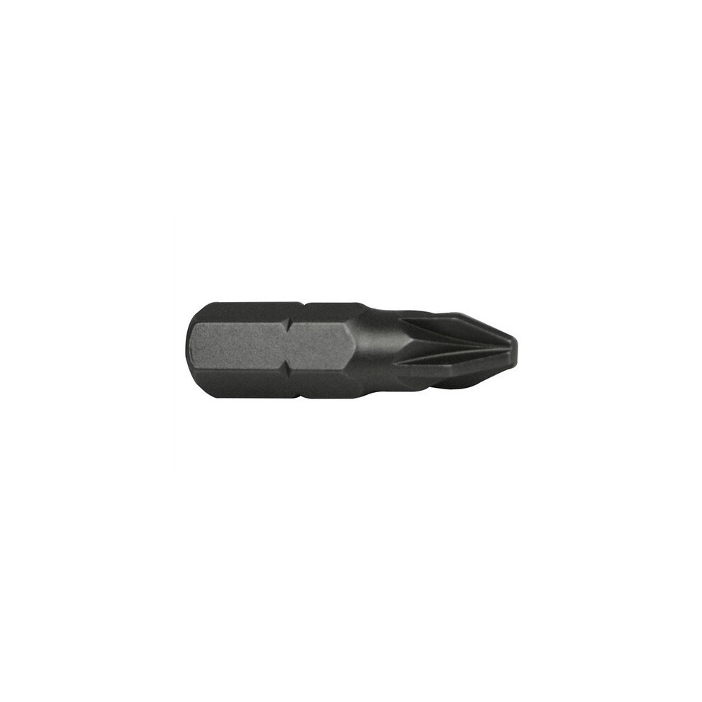 Faithfull FAISBPZ125 Pozi 1 S2 Grade Steel Screwdriver Bits x 25mm Pack of 3