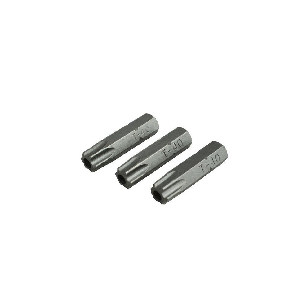 Faithfull Faisbt4025s Security S2 Grade Steel Screwdriver Bitsâ T40sâ Xâ 25Mm (Pack 3)