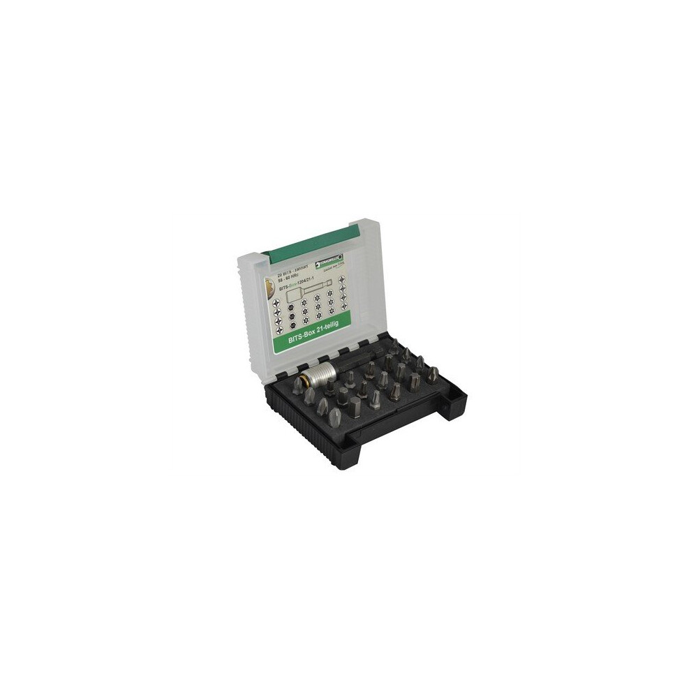 Stahlwille 96080121 21 Piece Bit Box Ph, Pz, Tx & Hex 4018754211074