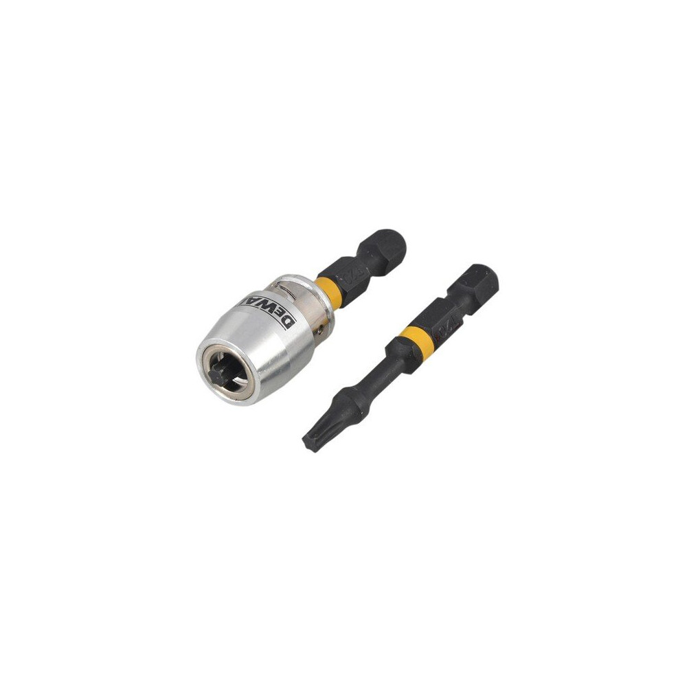 DEWALT Impact Torsion 2 X Tx0 50Mm And Magnetic Screwlock Sleeve