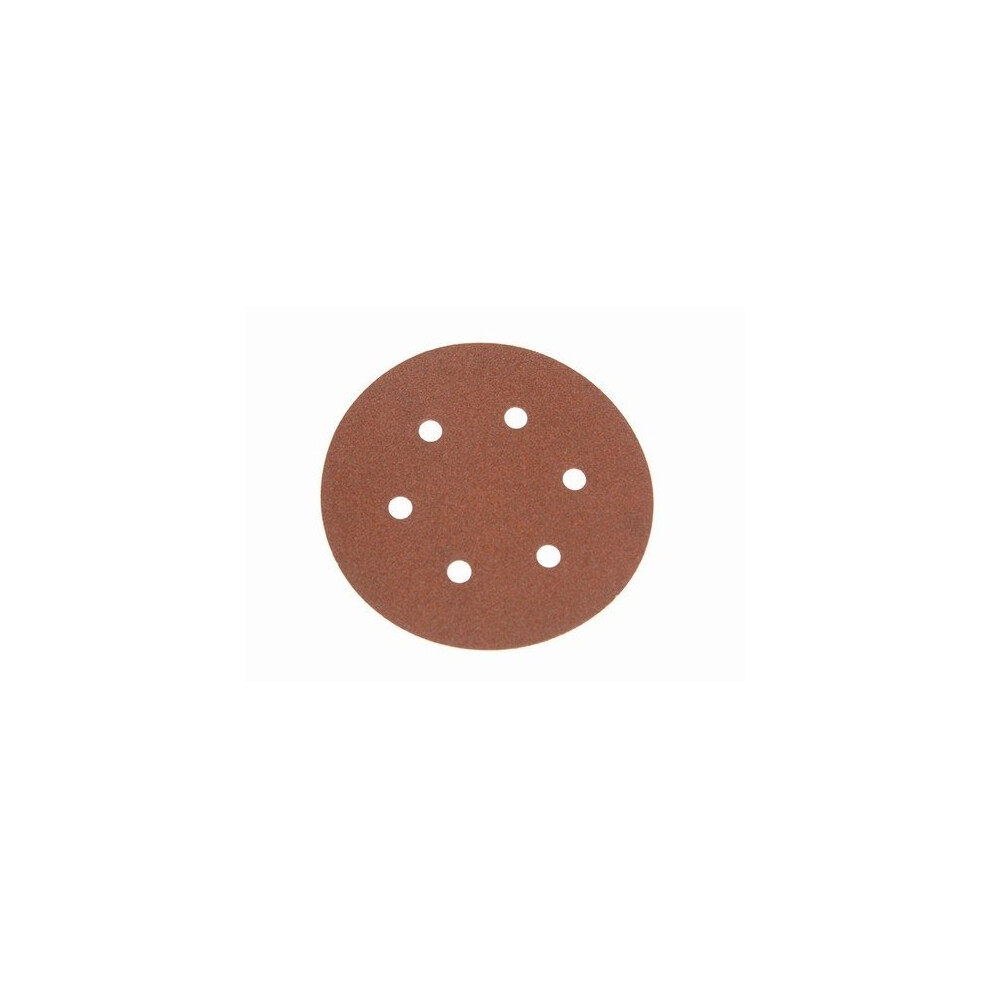 Faithfull FAIAD15080H Hook & Loop Sanding Disc DID2 Holed 150mm x 80g (Pack of 25)