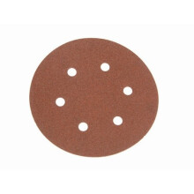 Faithfull FAIADHL150C Hook & Loop Sanding Disc 150mm DID2 Coarse (Pack of 5)