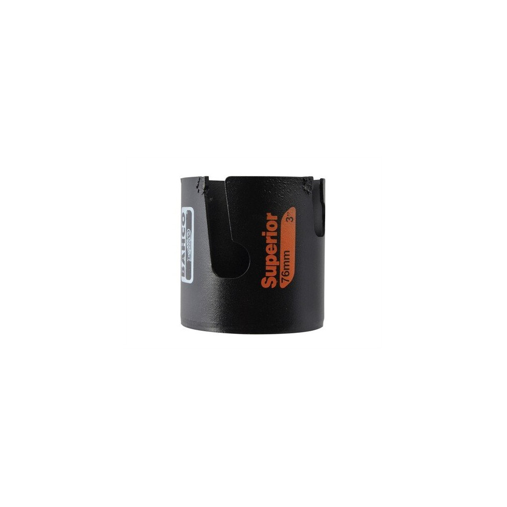 Bahco 3833-76-C Superior Multi Construction Holesaw Carded 76Mm