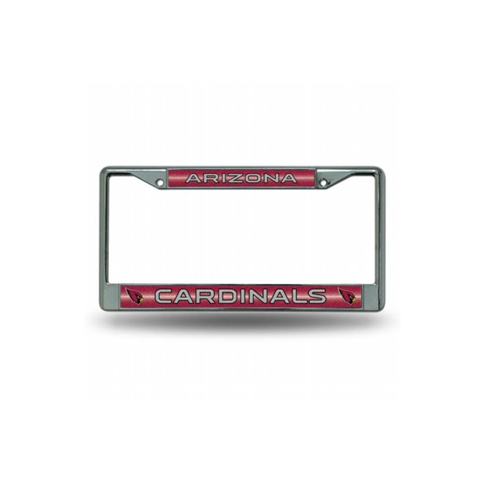 Rico Industries Ric-Fcgl3601 Arizona Cardinals Nfl Bling Glitter Chrome License Plate Frame 094746835965