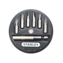 Juego de puntas de atornillado - STANLEY - 1-68-737 - 6 puntas - Portapuntas magnético 60mm - Metal