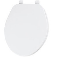 Bemis Mfg 6915441 Round Plastic Toilet Seat, White