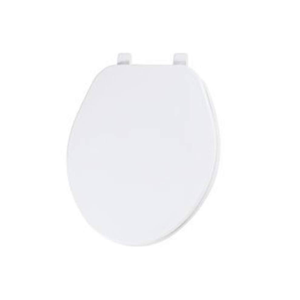 Bemis Mfg 6915441 Round Plastic Toilet Seat, White