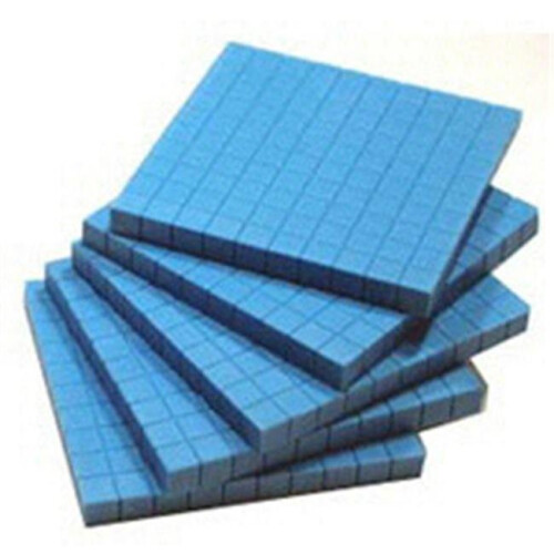 Learning Resources LEARNING RESOURCES LER0926 BASE TEN FLATS PLASTIC BLUE-10/PK 1X10X10CM