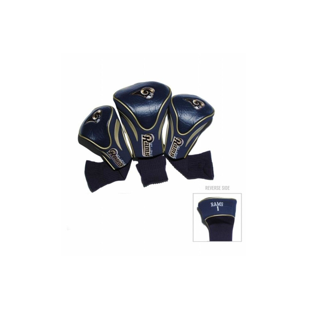 Photos - Golf Team  32594 State Louis Rams 3 Pack Contour Fit Headcover