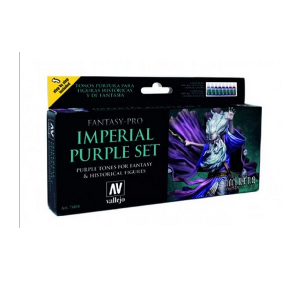 Vallejo Nocturna Fantasy-Pro Set - Imperial Purple (8)