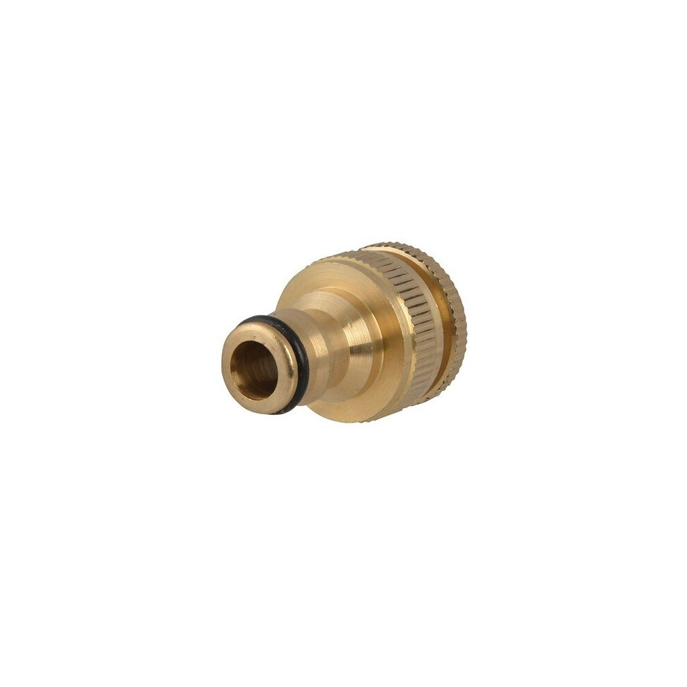 Faithfull SB3002 Brass Dual Tap Connector 12.5 - 19mm 1/2 - 3/4in