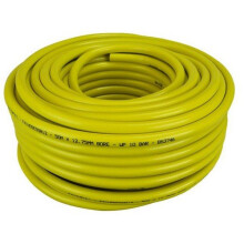 Faithfull CT072-023-108-BKYE-02 Heavy-Duty Reinforced Builder's Hose 50m 12.7mm (1/2in) Diameter