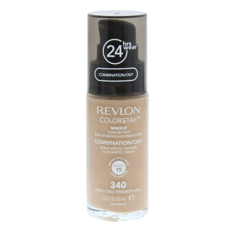 Revlon Colorstay Foundation For Combination/Oily Skin Spf15 340 Early Tan 30Ml