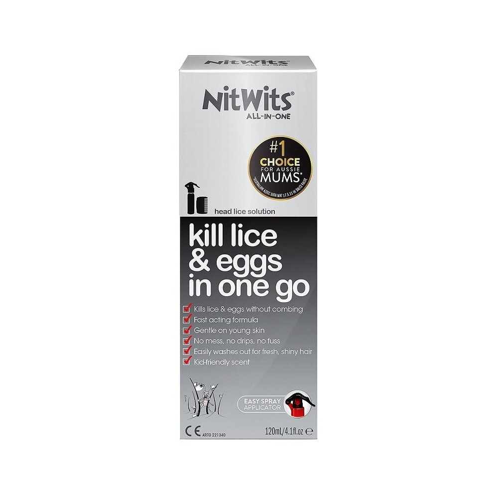 Nitwits All in One - Kill Lice & Eggs In One Go - 120ml