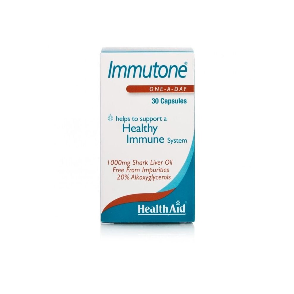 Health Aid Healthaid Immutone Shark Liver Oil 1000Mg 30 Capsules