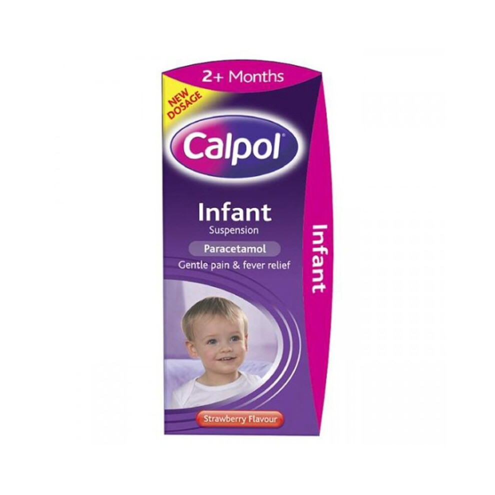 Calpol Sugar Free Infant Suspension Strawberry Flavour 100Ml