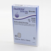Duo-Derm Extra Thin Dressing - Rectangle 5cm x 10cm 10 Dressings