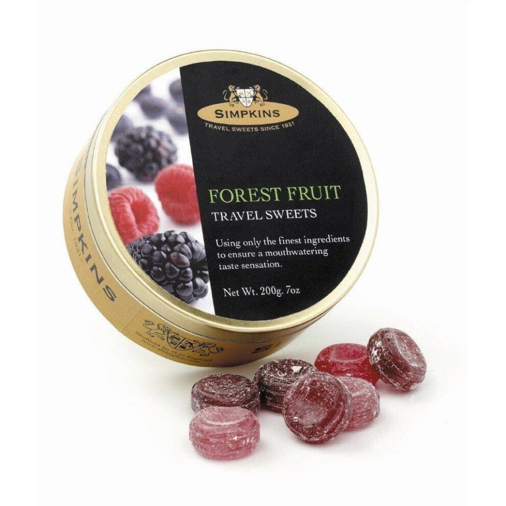 Simpkins Travel Sweets Forest Fruit Drops 200G