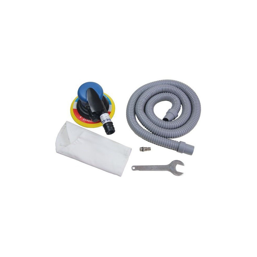 US PRO Tools 6" 150mm Air Dust Free DA Orbital Palm Sander With Dust Extractor