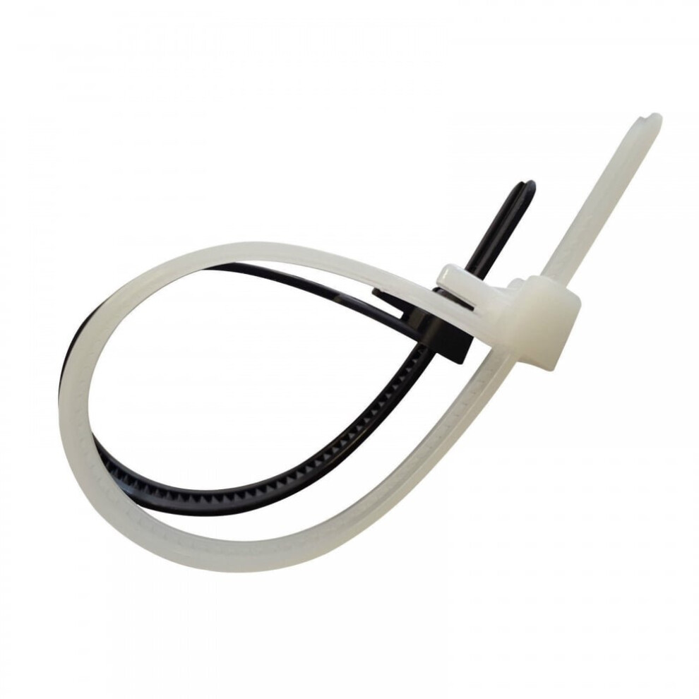 (Black, 4.8Mmx305mm) Releasable Reusable Heavy Duty Nylon Cable Ties, Pack Of 50 5060563393266