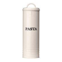 Sketch Pasta Canister, Metal, Cream