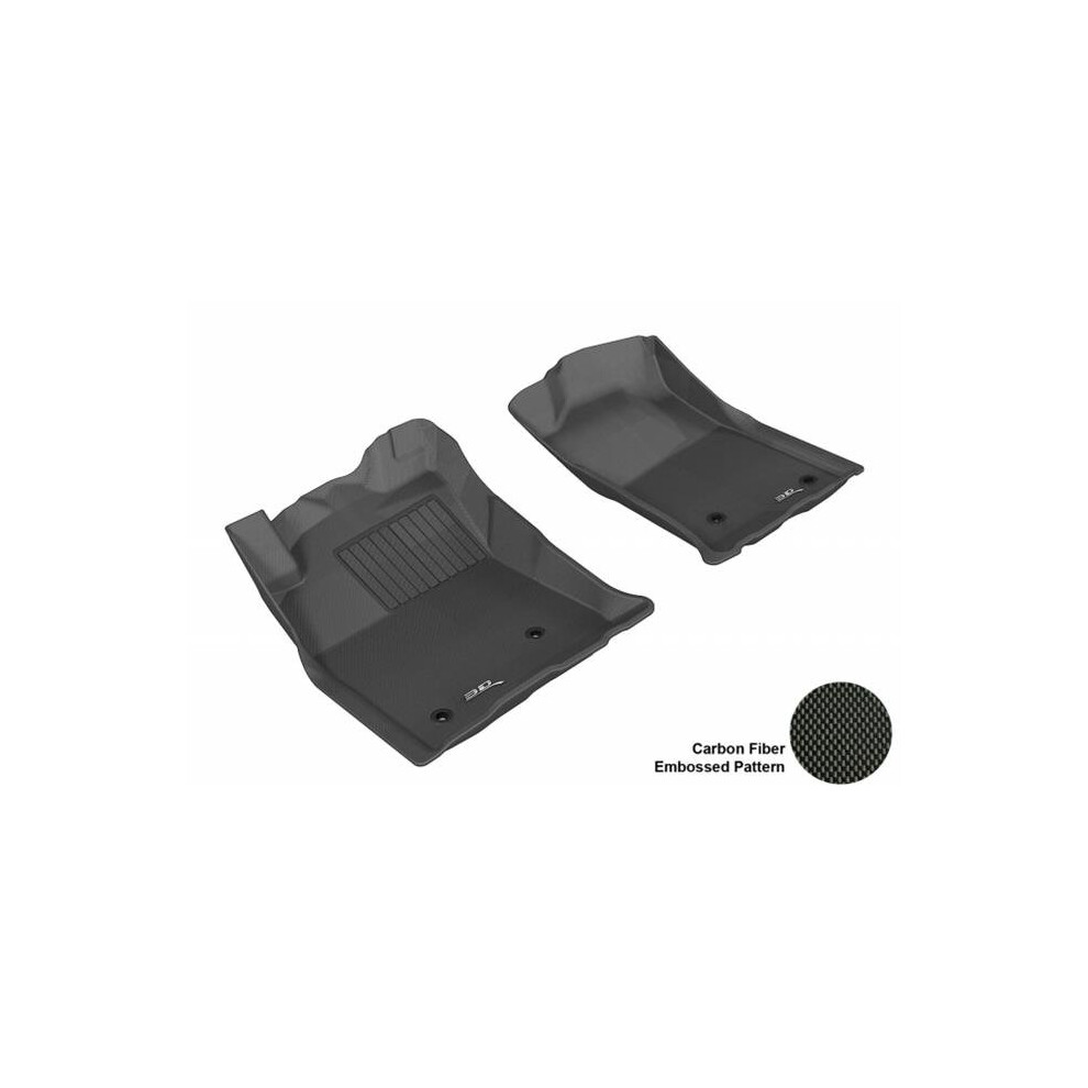 3D Maxpider L1ty05711509 Toyota Tacoma 2005-2011 Regular Cab/ Access Cab/ Double Cab Kagu R1 Floor Mat Black 842132010041