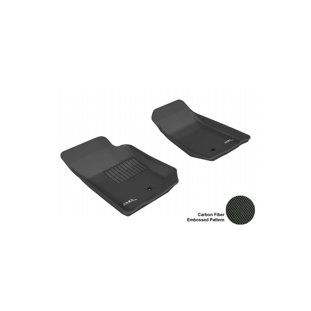 3D Maxpider L1jp00311509 Jeep Wrangler/ Wrangler Unlimited 2007-2013 Kagu R1 Floor Mat Black 842132005634