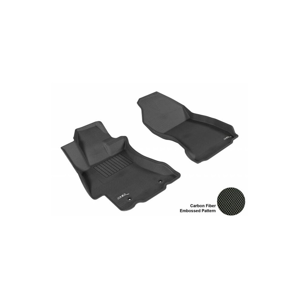 3D Maxpider L1sb00811509 Subaru Impreza 2012-2013 Sdn/ Xv Crosstrek 2013-2014 Kagu R1 Floor Mat Black 842132055257
