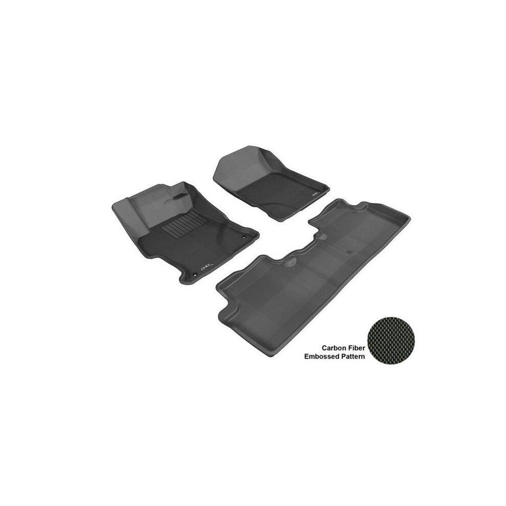 3D Maxpider L1hd04101509 Honda Civic 2012-2013 Sdn Kagu R1 R2 Floor Mat Black 842132018689