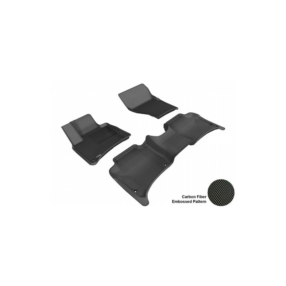 3D Maxpider L1po01001509 Porsche Cayenne 2011-2014 Kagu R1 R2 Floor Mat Black 842132070229
