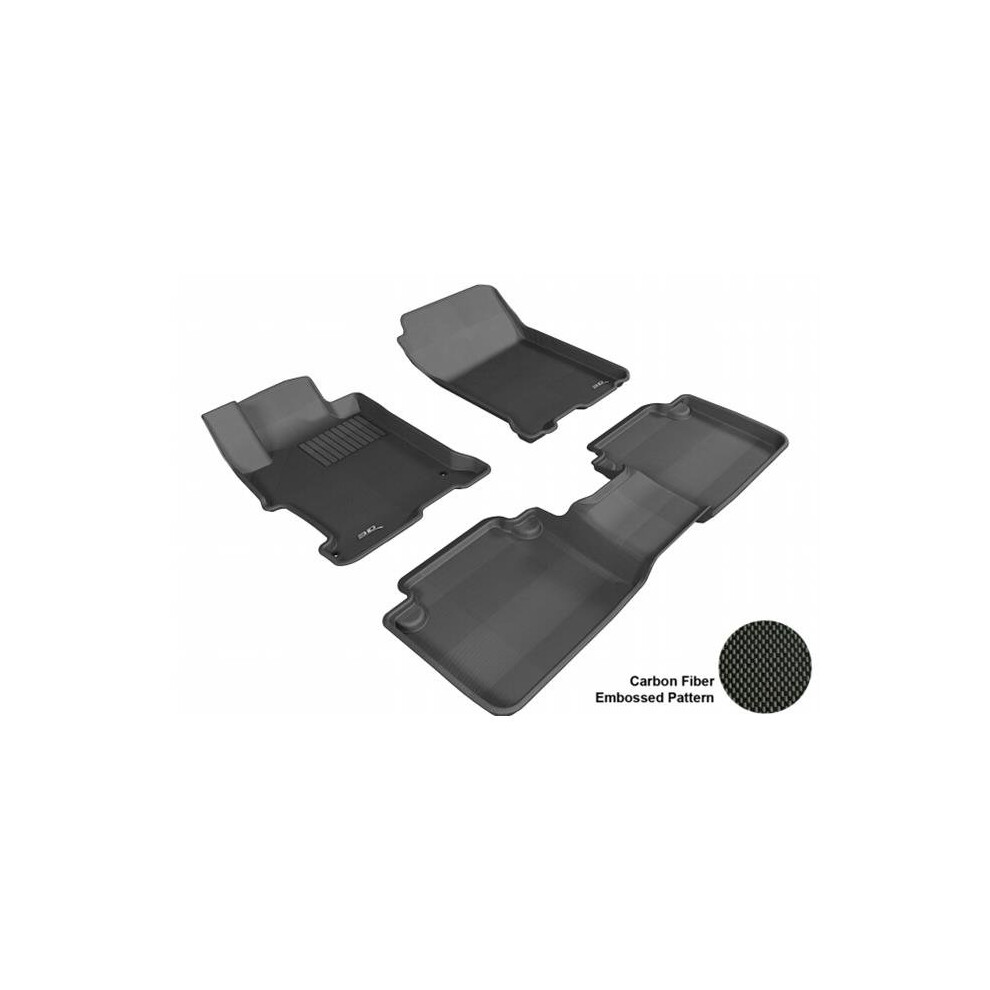 3D Maxpider L1hd04801509 Honda Accord 2013-2014 Sdn Kagu R1 R2 Floor Mat Black 842132052638