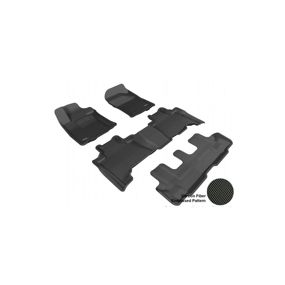 3D Maxpider L1lx04301509 Lexus Gx460 2010-2012 Kagu R1 R2 R3 Floor Mat Black 842132067915