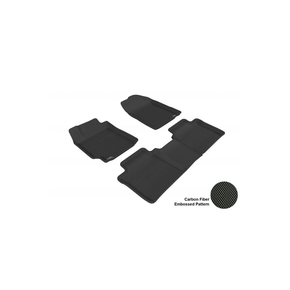 3D Maxpider L1ty00401509 Toyota Camry 2007-2011 Kagu R1 R2 Floor Mat Black 842132021740