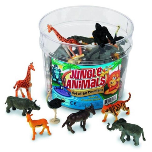 Learning Resources Learning Resources LER0697 Jungle Animals, Set of 60