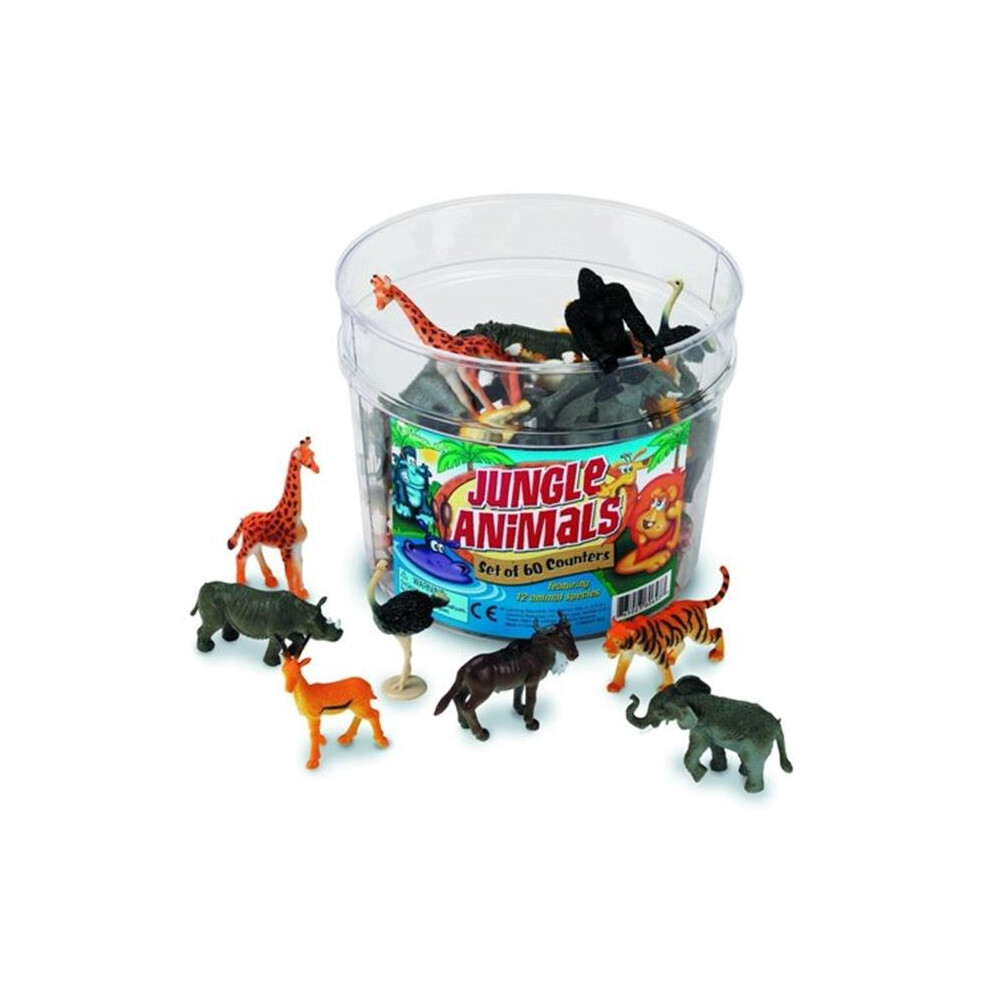 Learning Resources LER0697 Jungle Animals, Set of 60