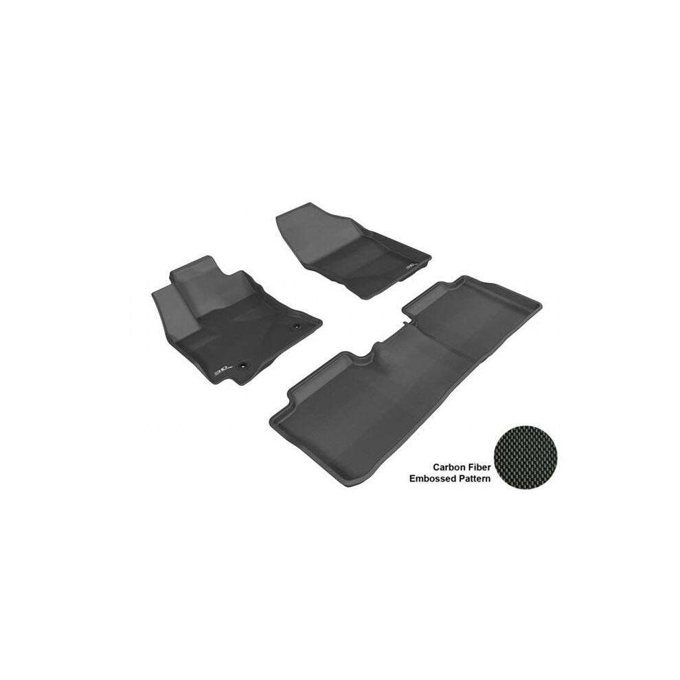3D Maxpider L1ty13701509 Toyota Corolla 2014 Kagu R1 R2 Floor Mat Black 842132055677