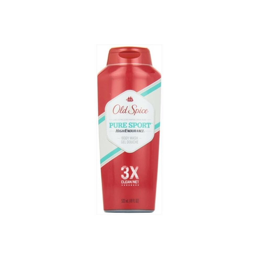 Old Spice High Endurance Pure Sport Scent Mens Body Wash 18 Fl Oz.