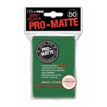 Pochettes Pro-Matte - ULTRA PRO - Grün - 50 Stück - Säurefrei - Optimale Schutz