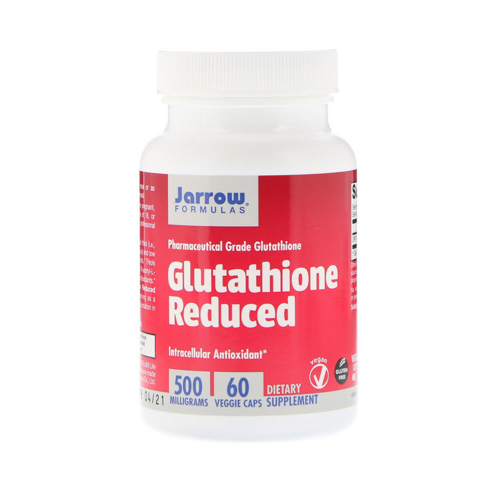 Jarrow Formulas , Glutathione Reduced, 500 Mg, 60 Veggie Caps