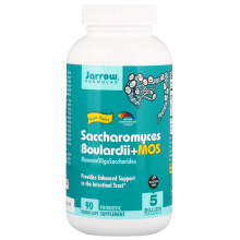 Jarrow Formulas, Saccharomyces Boulardii + MOS Vegetale, 5 Miliardi CFU, 90 Capsule Vegetali