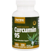 Jarrow Formulas, Curkumin 95, Turmeeri Extrakti, 500 mg, 120 kasvis kapselia