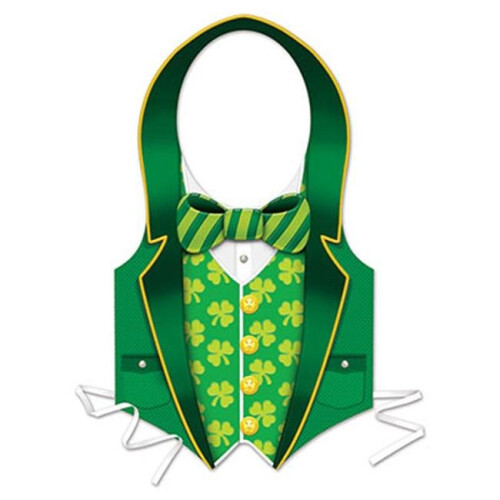 Beistle 33243 St Patrick Vest, Pack Of 24