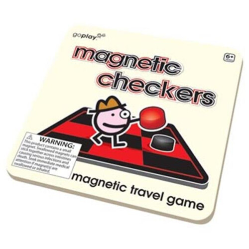 Magnetic Checkers Travel Game