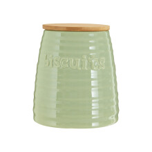 Chic Design Green Dolomite Biscuit Canister, Stylish Canister, Durable Canister For Storing Ingredients